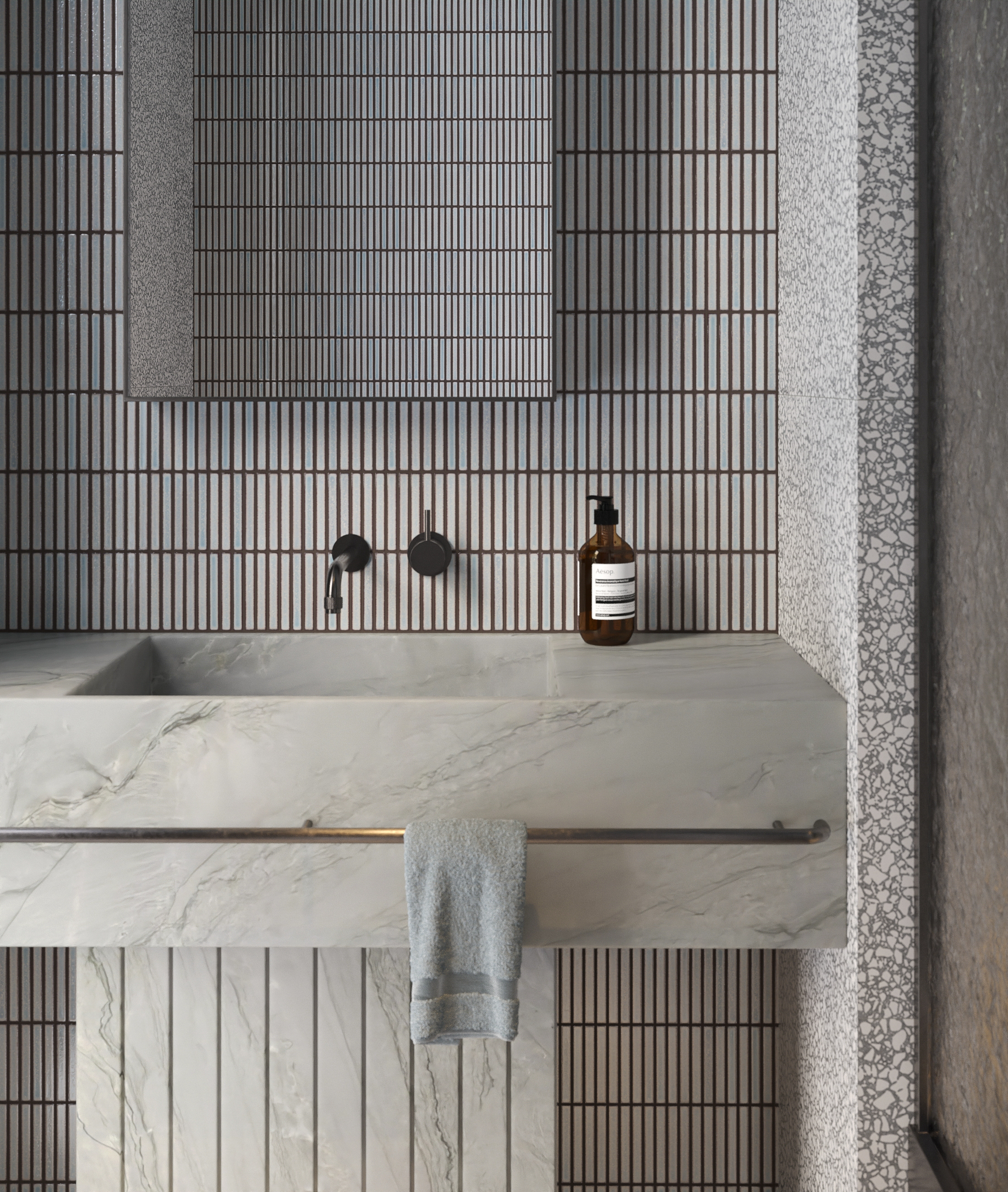 Flagstaff Lane Powder Room — view 3