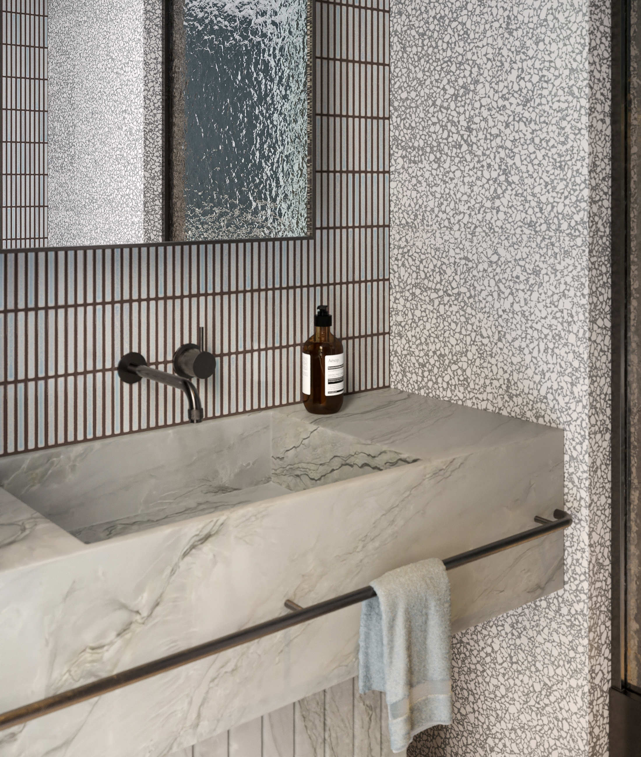 Flagstaff Lane Powder Room — view 4