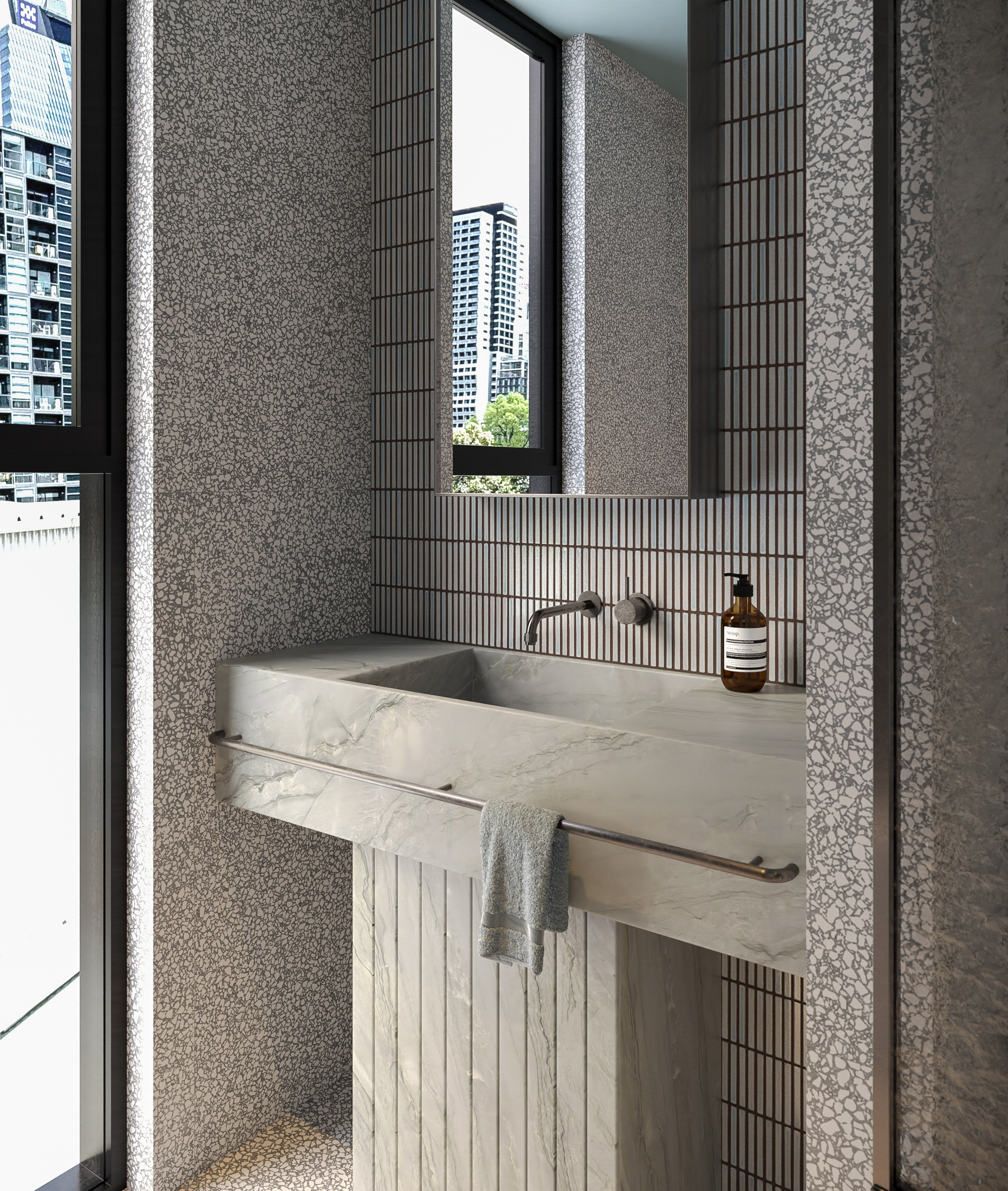 Flagstaff Lane Powder Room — view 5